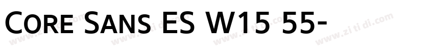 Core Sans ES W15 55字体转换